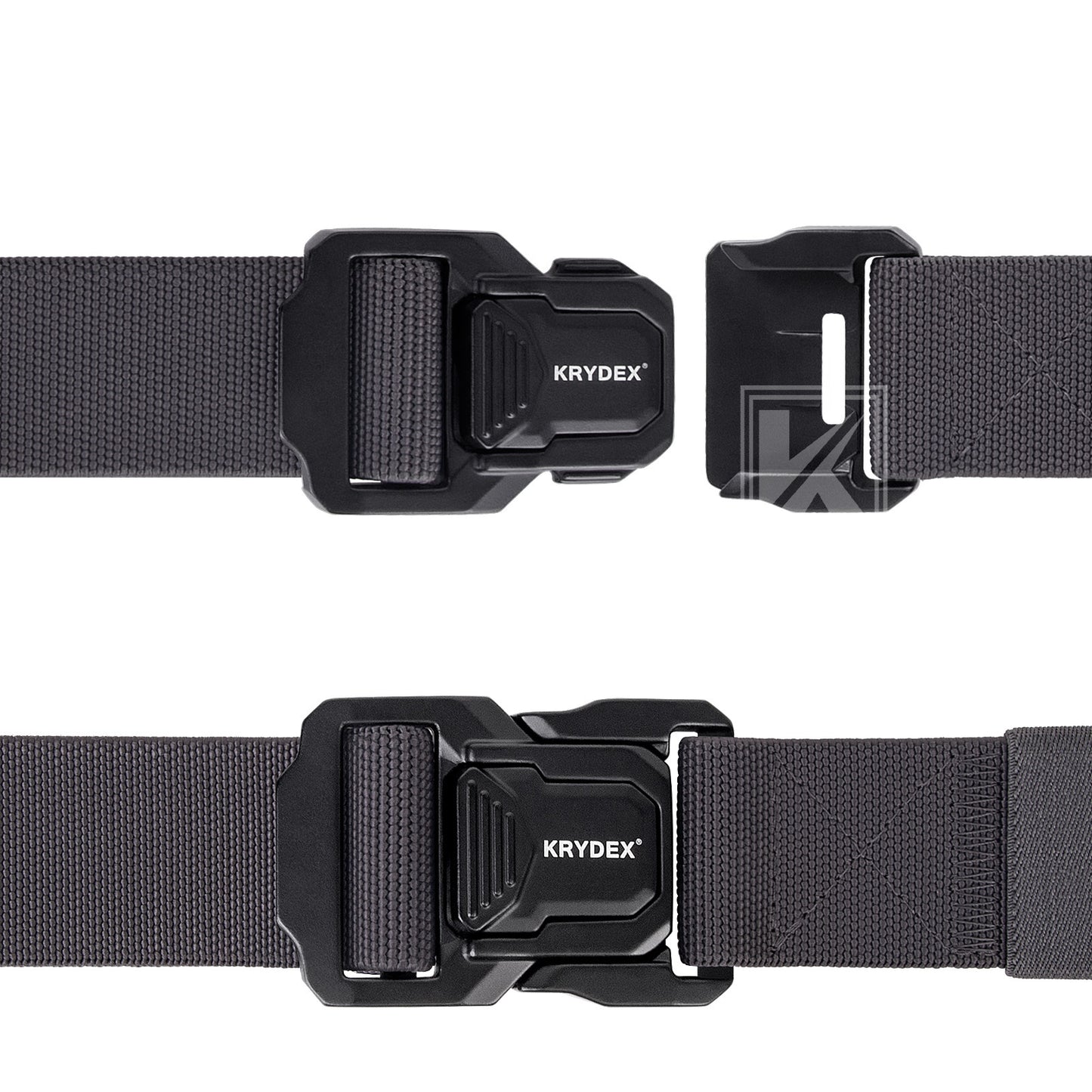 Krydex Tactical Belt 1.5" Stretch Nylon Rigger Belt with Quick Release Buckle Heavy Duty Jeans Chino Belt