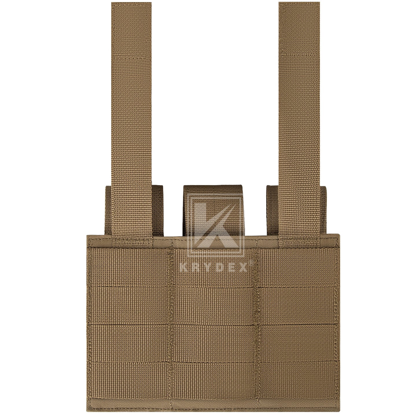 Krydex Tactical 9mm Triple Mag Pouch Modular Single / Double Stack Pistol Magzine Holder MOLLE Compatible