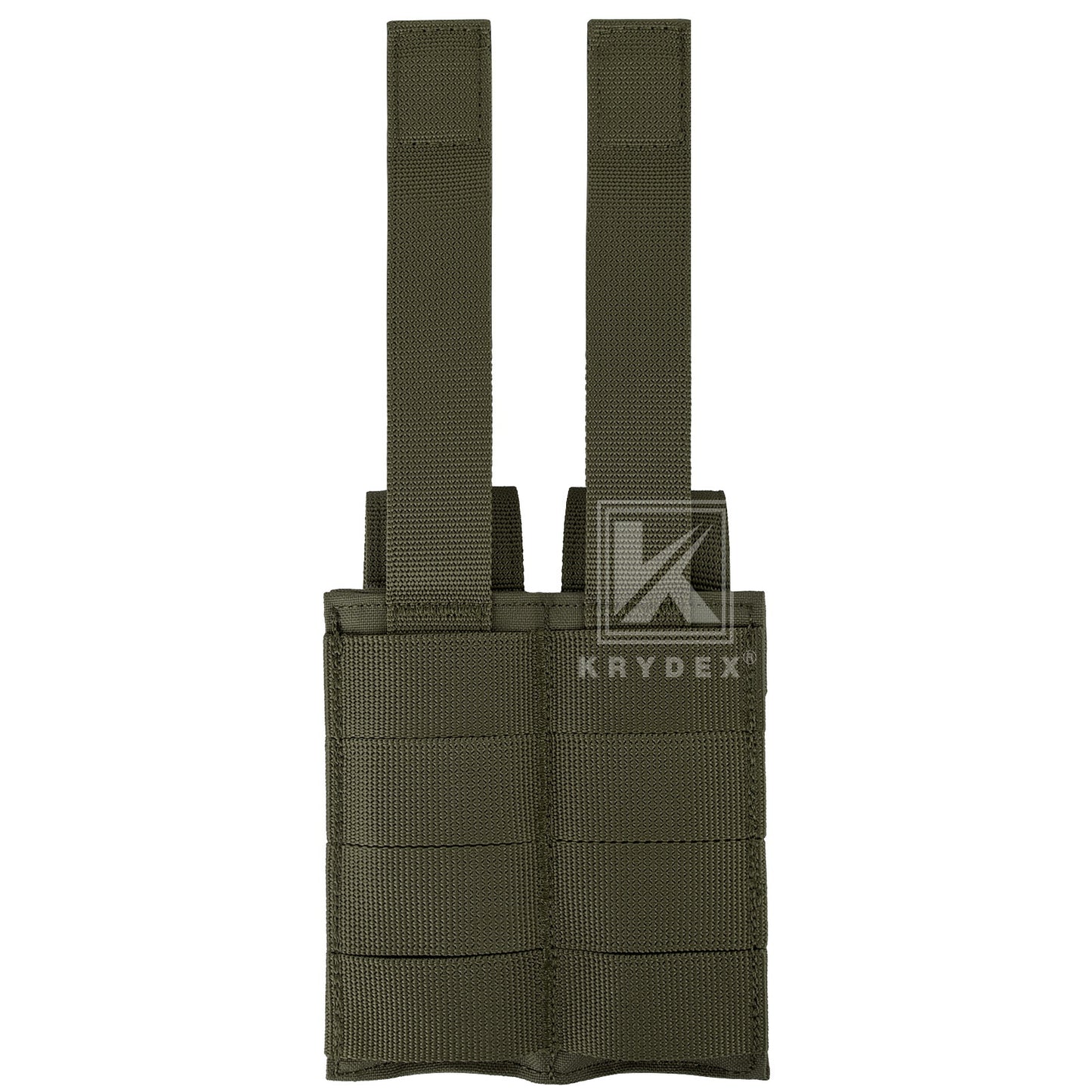 Krydex Tactical 9mm Double Mag Pouch Modular Single / Double Stack Pistol Magzine Holder MOLLE Compatible