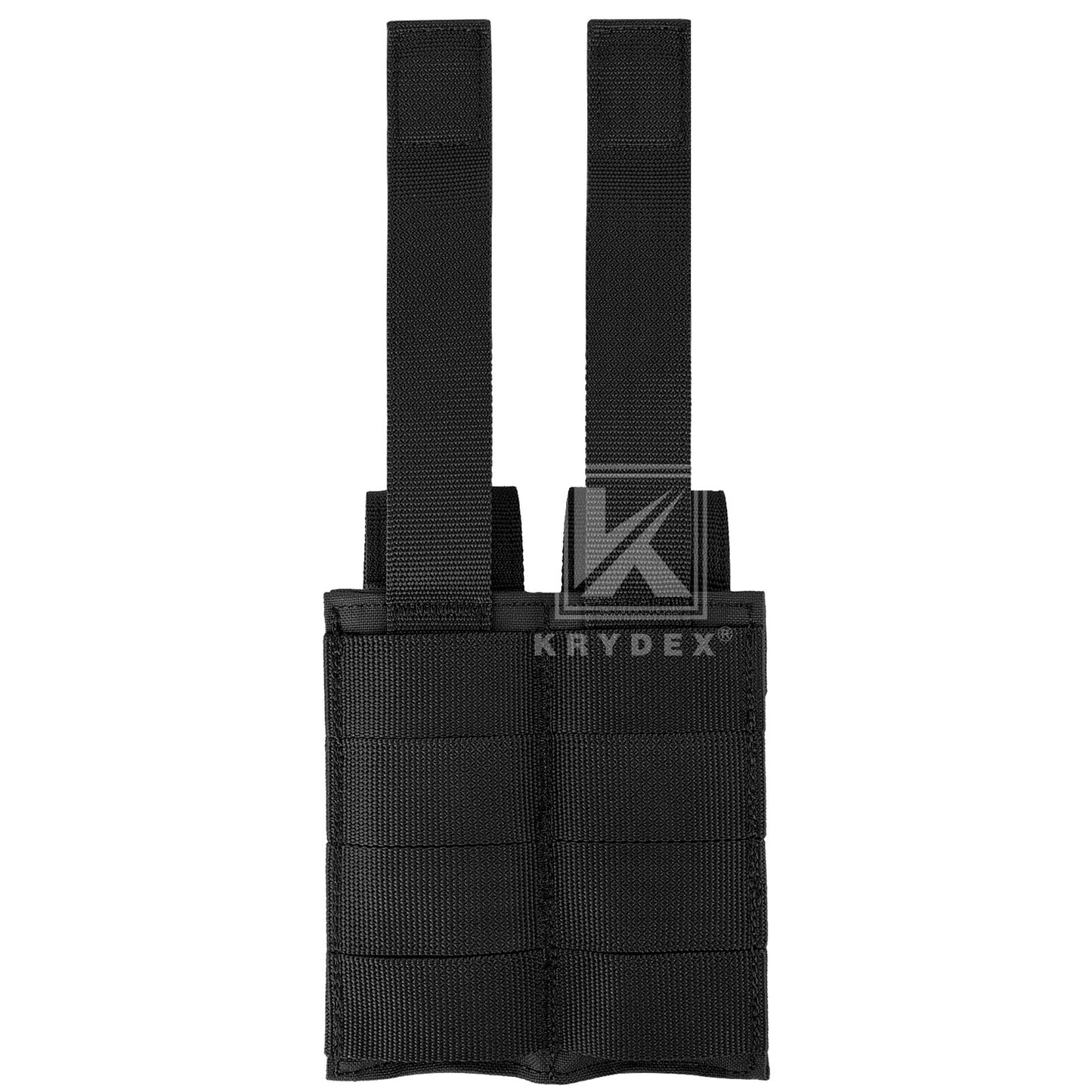 Krydex Tactical 9mm Double Mag Pouch Modular Single / Double Stack Pistol Magzine Holder MOLLE Compatible