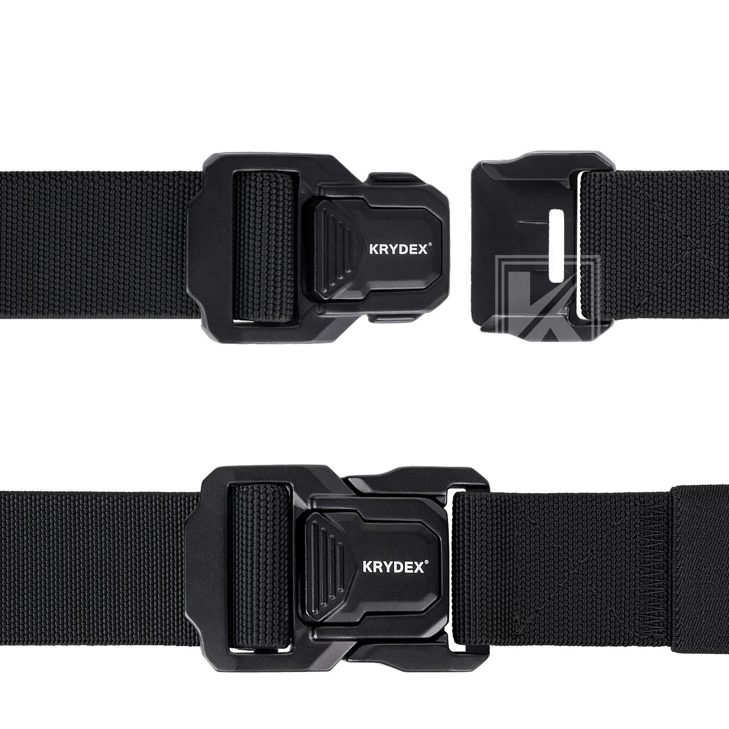 Krydex Tactical Belt 1.5" Stretch Nylon Rigger Belt with Quick Release Buckle Heavy Duty Jeans Chino Belt