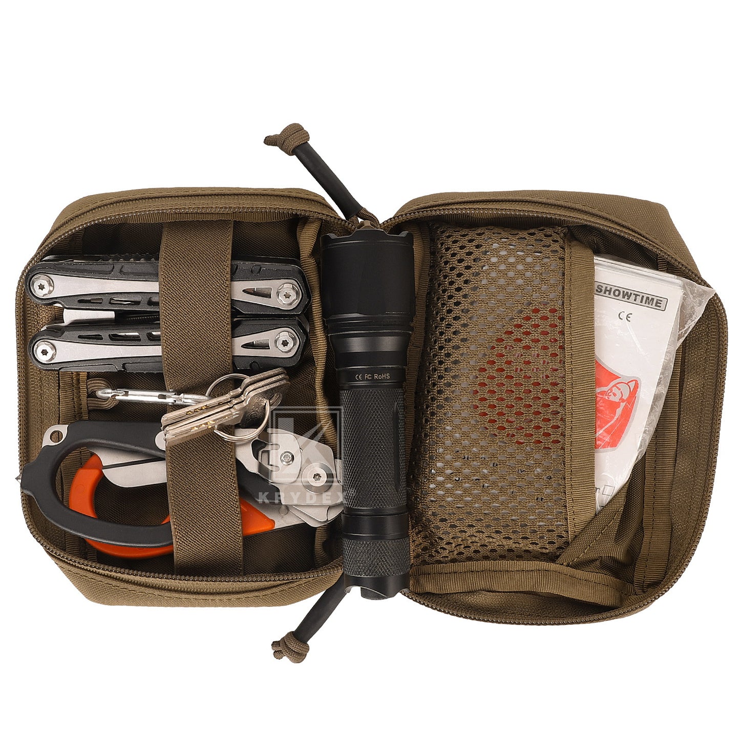 Krydex Tactical Tac MOLLE Pouch EDC GP Pouch Utility Compact Bag for Tactical Vest BackPack Patrol Belt