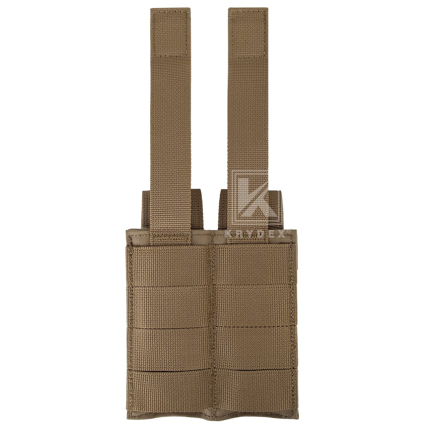 Krydex Tactical 9mm Double Mag Pouch Modular Single / Double Stack Pistol Magzine Holder MOLLE Compatible