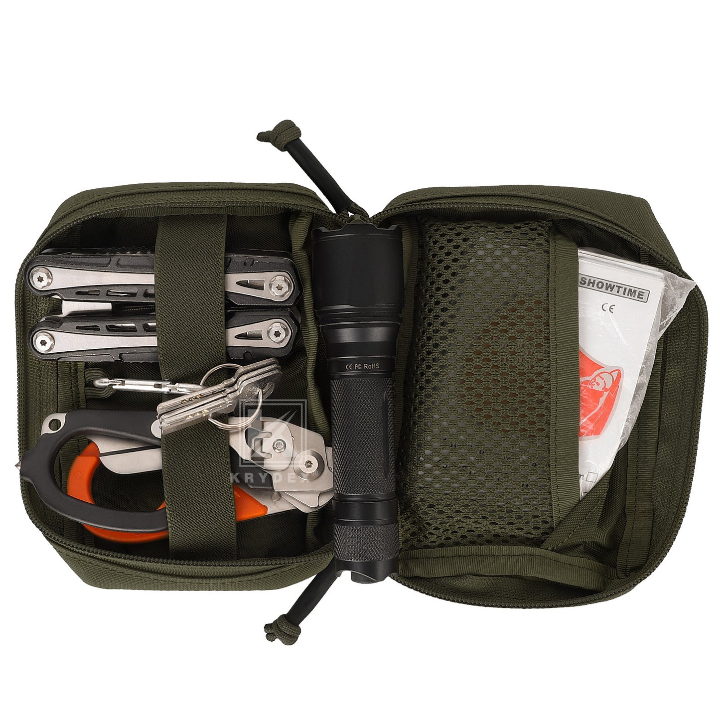 Krydex Tactical Tac MOLLE Pouch EDC GP Pouch Utility Compact Bag for Tactical Vest BackPack Patrol Belt
