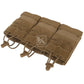 Krydex Tactical 556 Triple Mag Pouch Open Top MOLLE Magazine Holder for M4/M16/AR15 Fast Draw Quick Reload