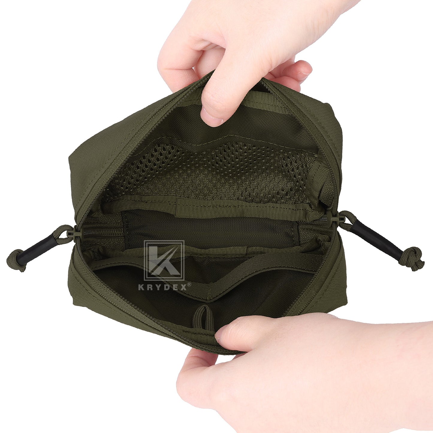 Krydex Tactical Tac MOLLE Pouch EDC GP Pouch Utility Compact Bag for Tactical Vest BackPack Patrol Belt