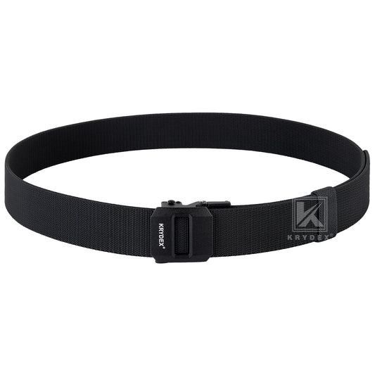 Krydex 1.5" Tactical Belt No Hole Auto-Locking Duty Work Belt Nylon Stretch EDC Belt