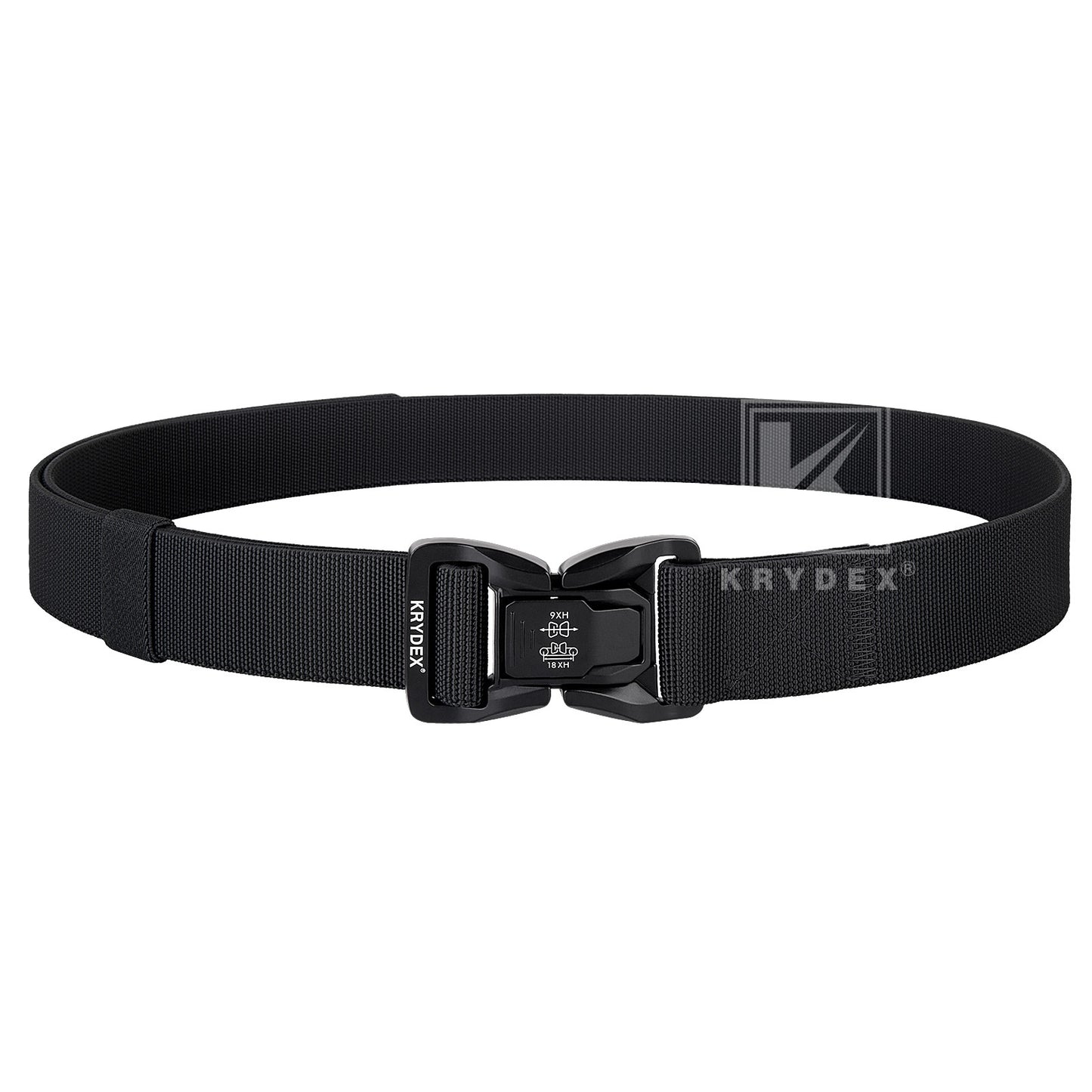 Krydex Tactical Belt 1.5" Stretch Nylon Rigger Belt with Quick Release Buckle Heavy Duty for Work EDC Outdoor Duty Belt