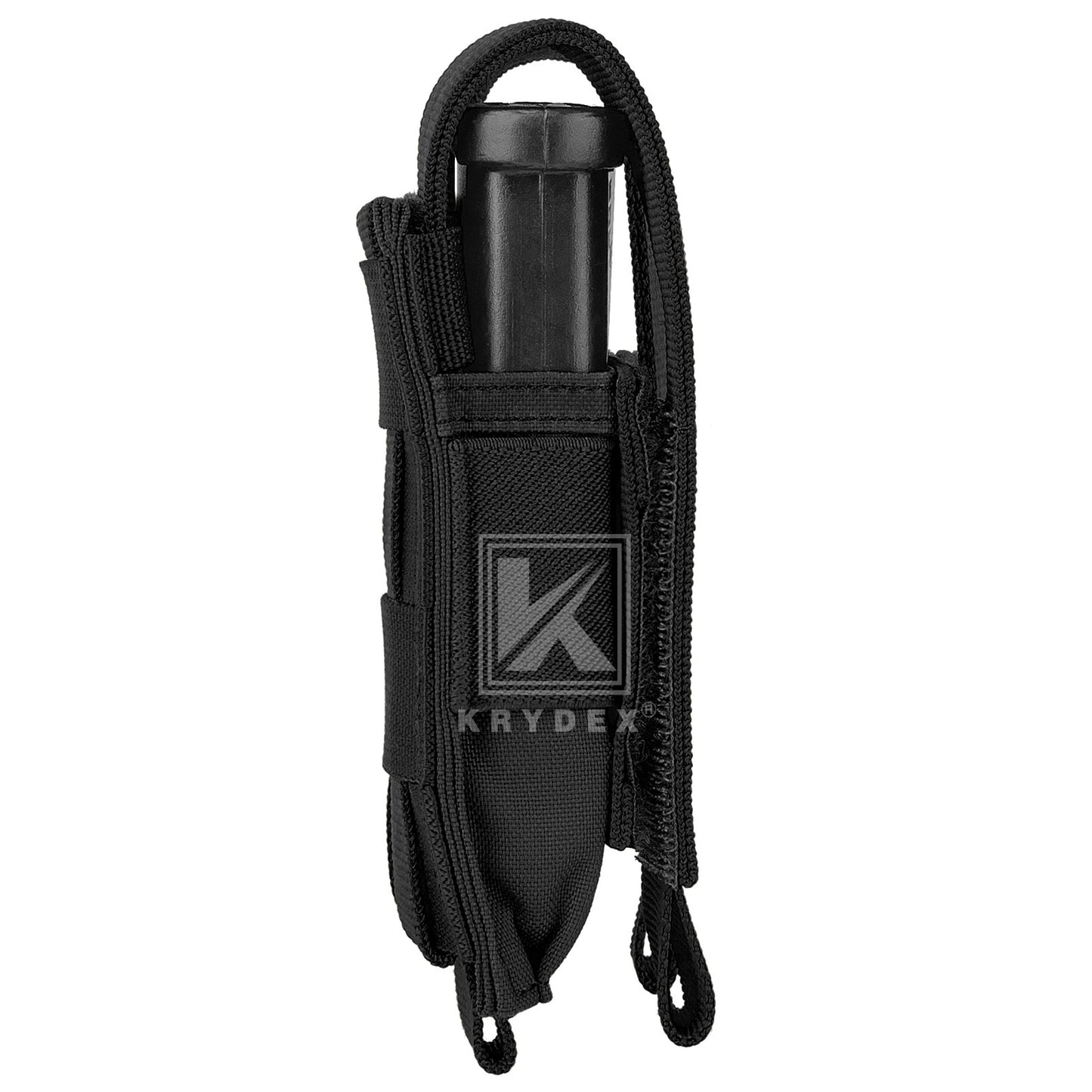 Krydex Tactical 9mm Triple Mag Pouch Modular Single / Double Stack Pistol Magzine Holder MOLLE Compatible