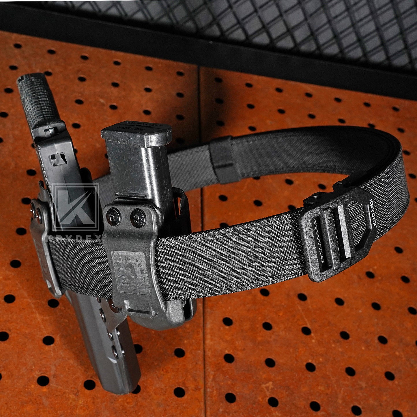 Krydex Tactical Belt 1.5" Heavy Duty EDC Gun Belt Rigid Nylon CCW Belt Quick Release