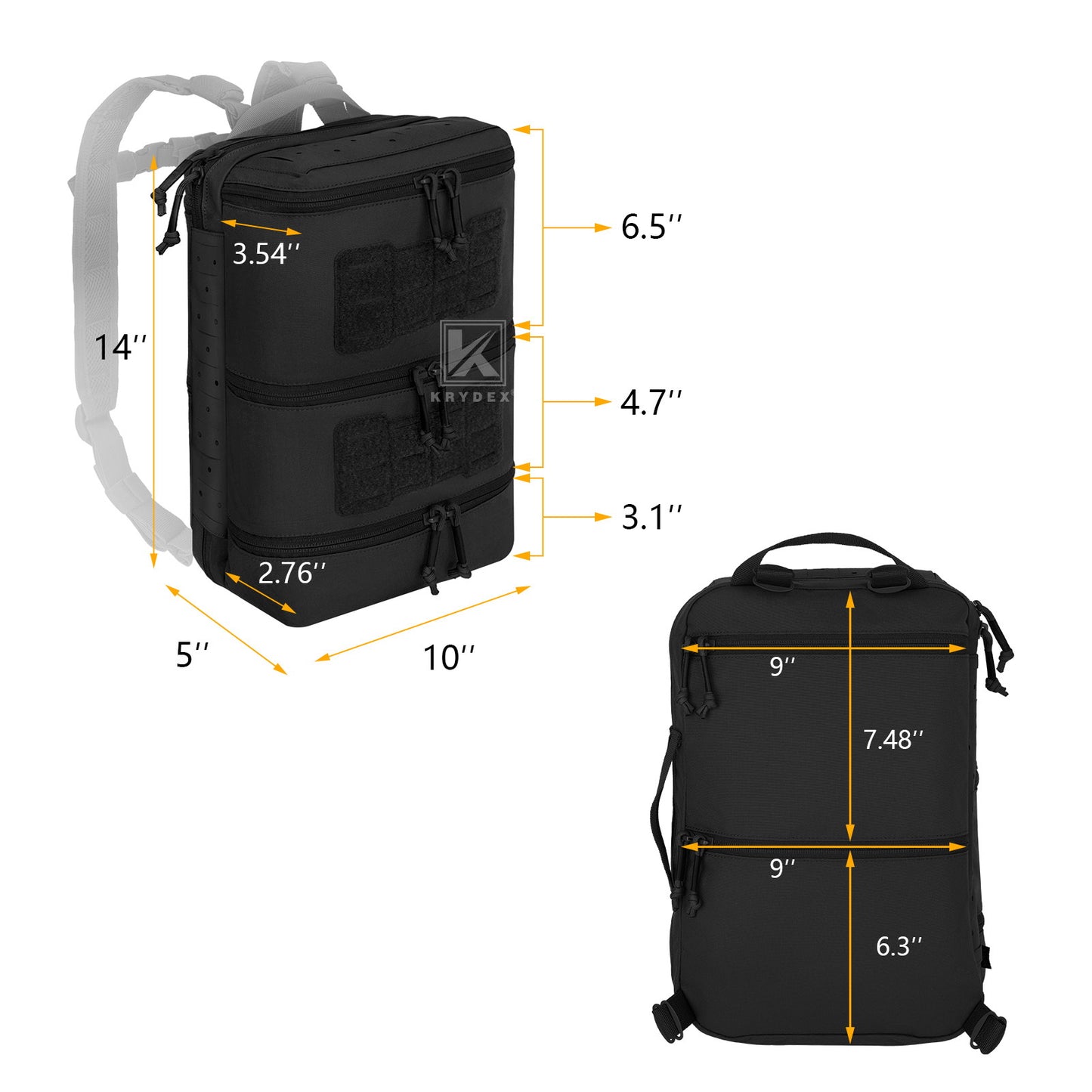 Krydex Tactical Medical Backpack Assault Trauma IFAK MED Bag Law Enforcement EMT AID Delta Bag