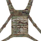 Krydex Tactical Chest Rig Shoulder Strap with Back MOLLE Panel Add-on Loading System