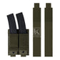 Krydex Tactical 9mm Double Mag Pouch Modular Single / Double Stack Pistol Magzine Holder MOLLE Compatible