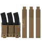 Krydex Tactical 9mm Triple Mag Pouch Modular Single / Double Stack Pistol Magzine Holder MOLLE Compatible