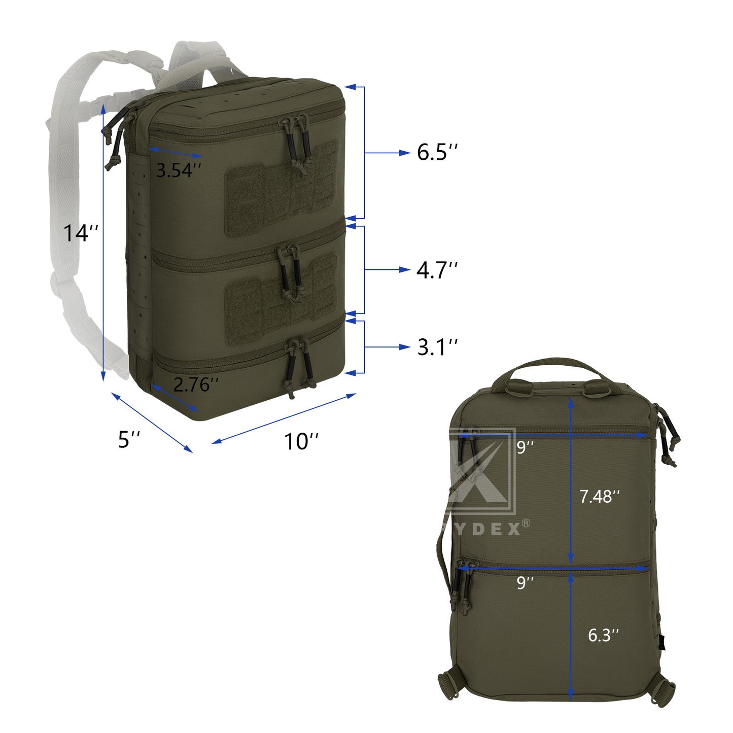 Krydex Tactical Medical Backpack Assault Trauma IFAK MED Bag Law Enforcement EMT AID Delta Bag