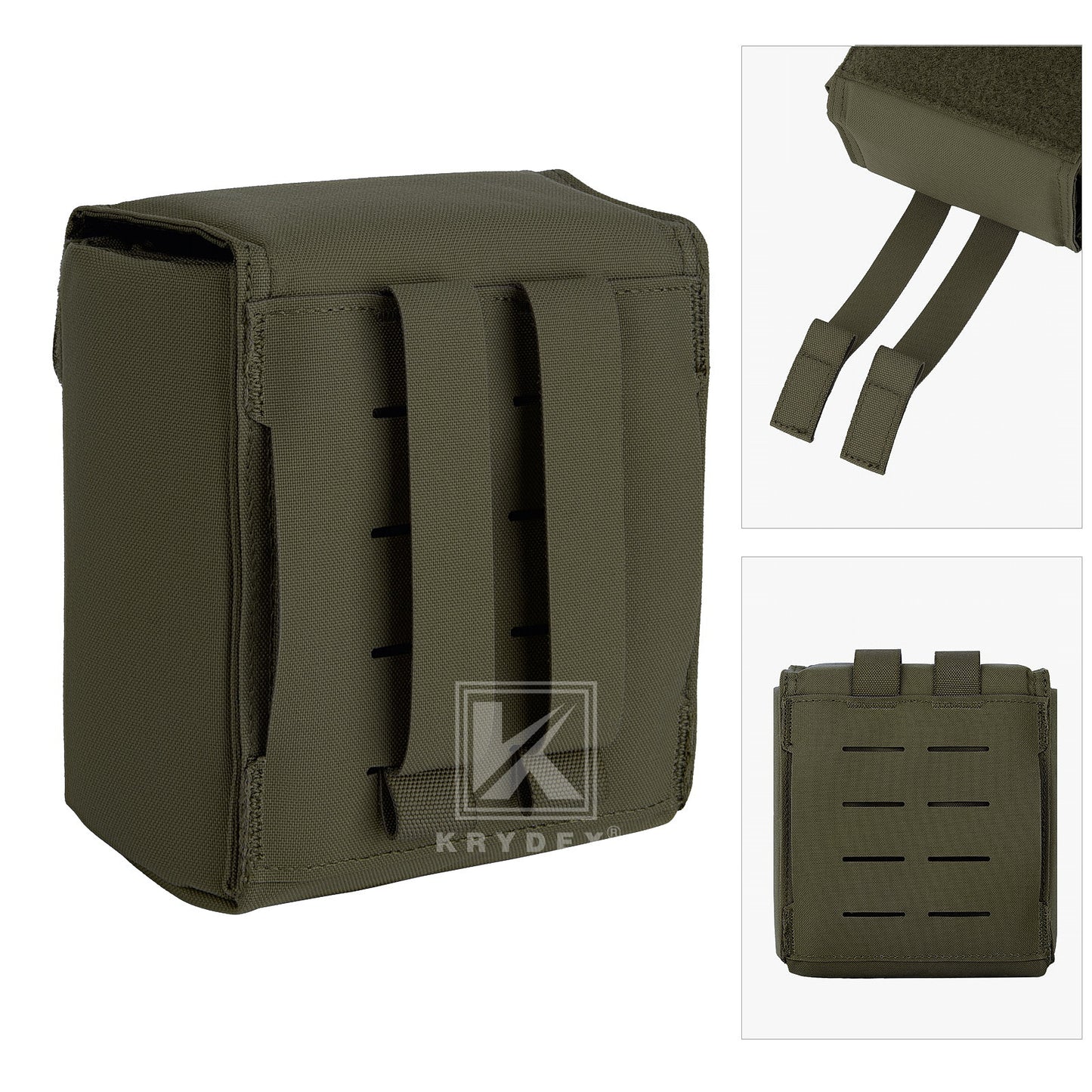 Krydex Tactical NVG Pouch MOLLE Belt NVG 14 Padded Goggle Carrying Case Bag