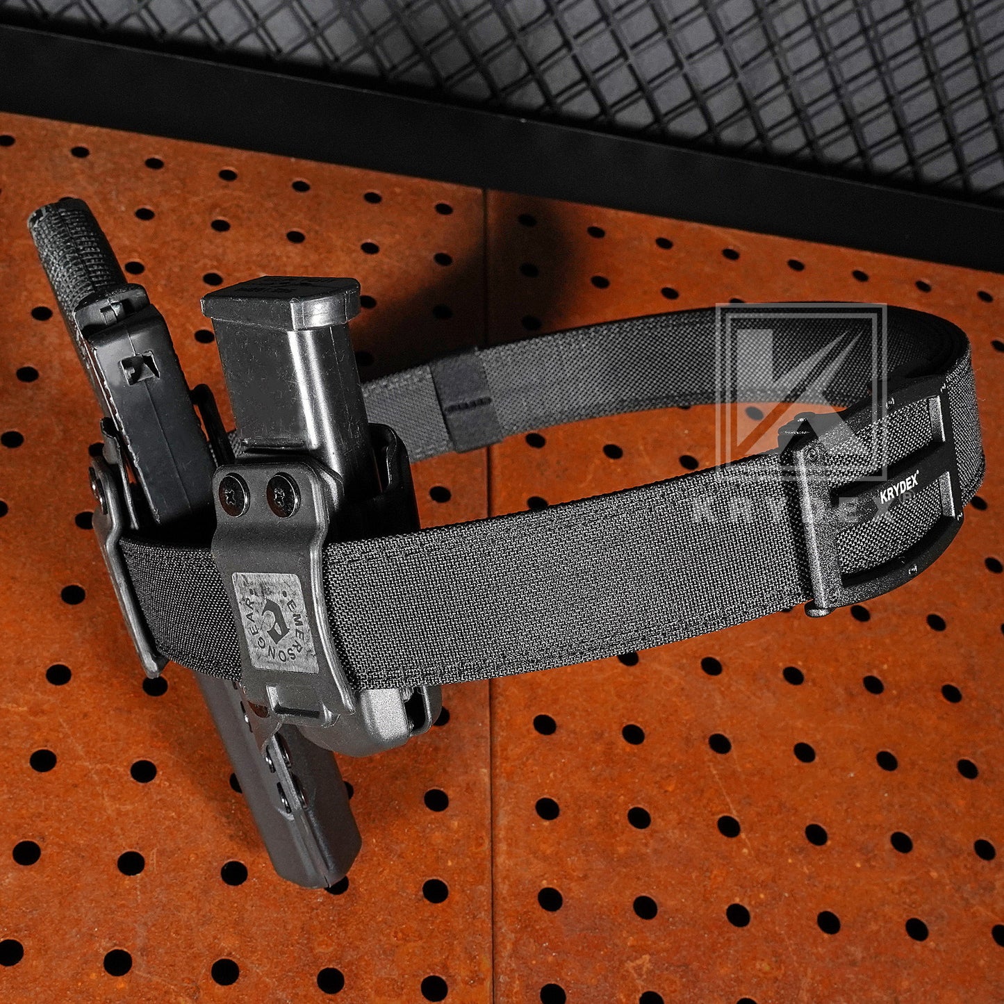 Krydex Tactical 1.5" Heavy Duty EDC Gun Belt Rigid Nylon Easy-on Adjustable Belt for Men