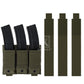 Krydex Tactical 9mm Triple Mag Pouch Modular Single / Double Stack Pistol Magzine Holder MOLLE Compatible