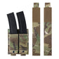 Krydex Tactical 9mm Double Mag Pouch Modular Single / Double Stack Pistol Magzine Holder MOLLE Compatible