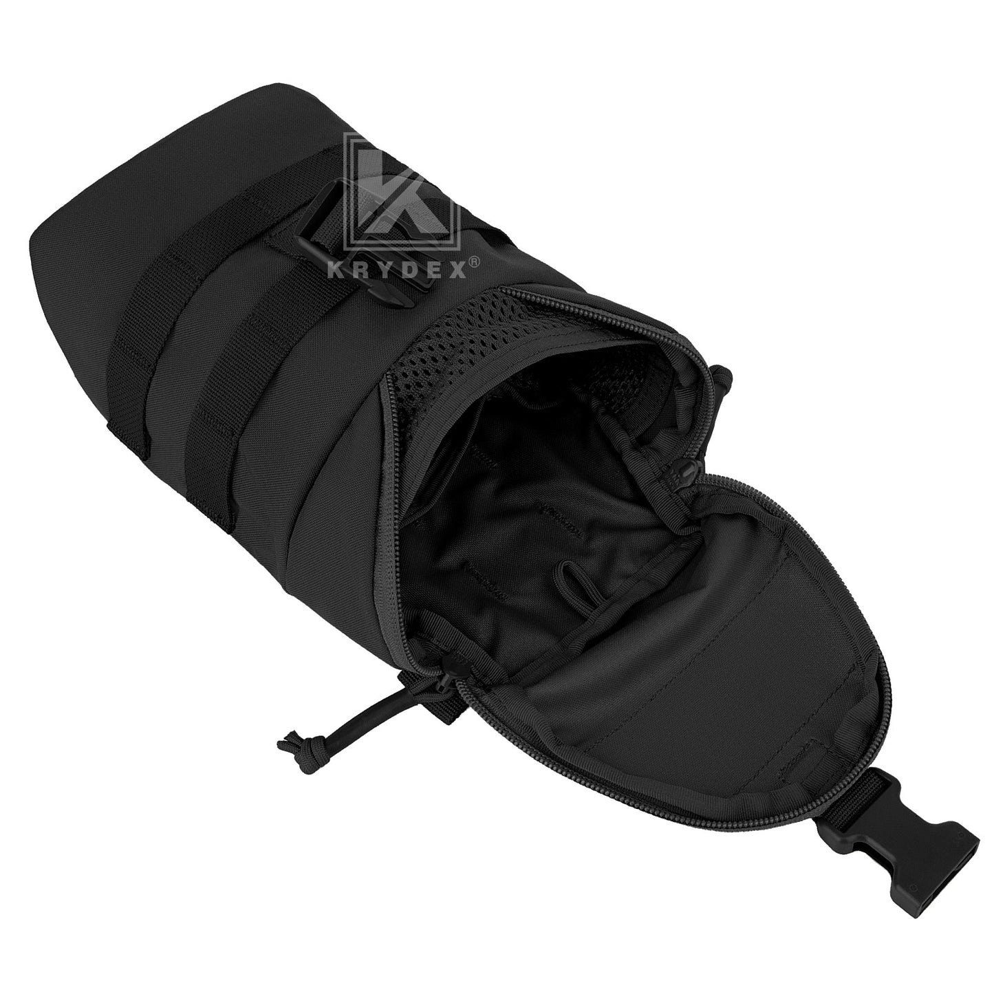 Krydex Tactical Zip Rip GP Pouch Vertical Utility Molle Medical Pouch Quick Access Side Pocket