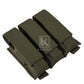 Krydex Tactical 9mm Triple Mag Pouch Modular Single / Double Stack Pistol Magzine Holder MOLLE Compatible