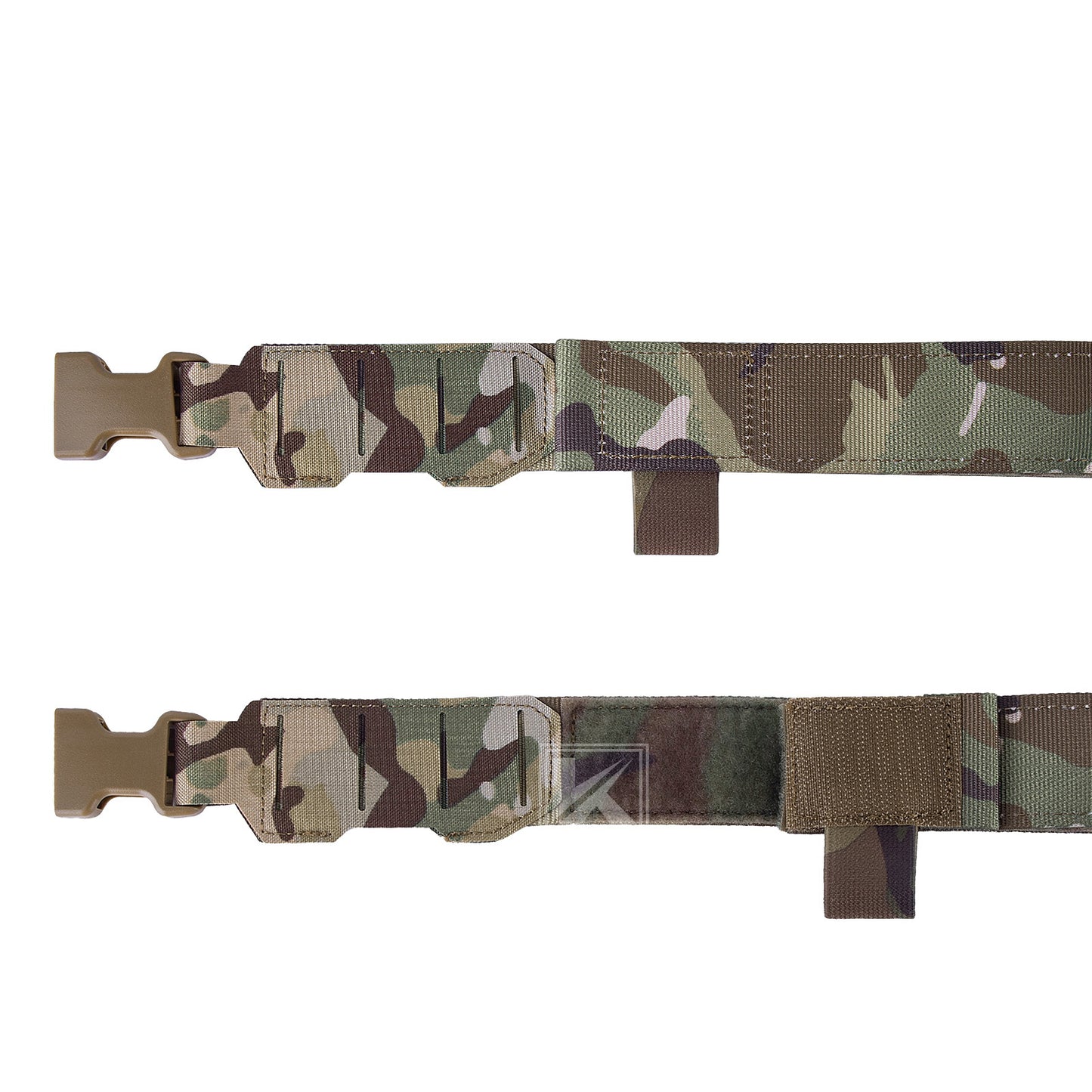 Krydex Tactical Chest Rig Shoulder Strap with Back MOLLE Panel Add-on Loading System