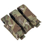 Krydex Tactical 9mm Triple Mag Pouch Modular Single / Double Stack Pistol Magzine Holder MOLLE Compatible