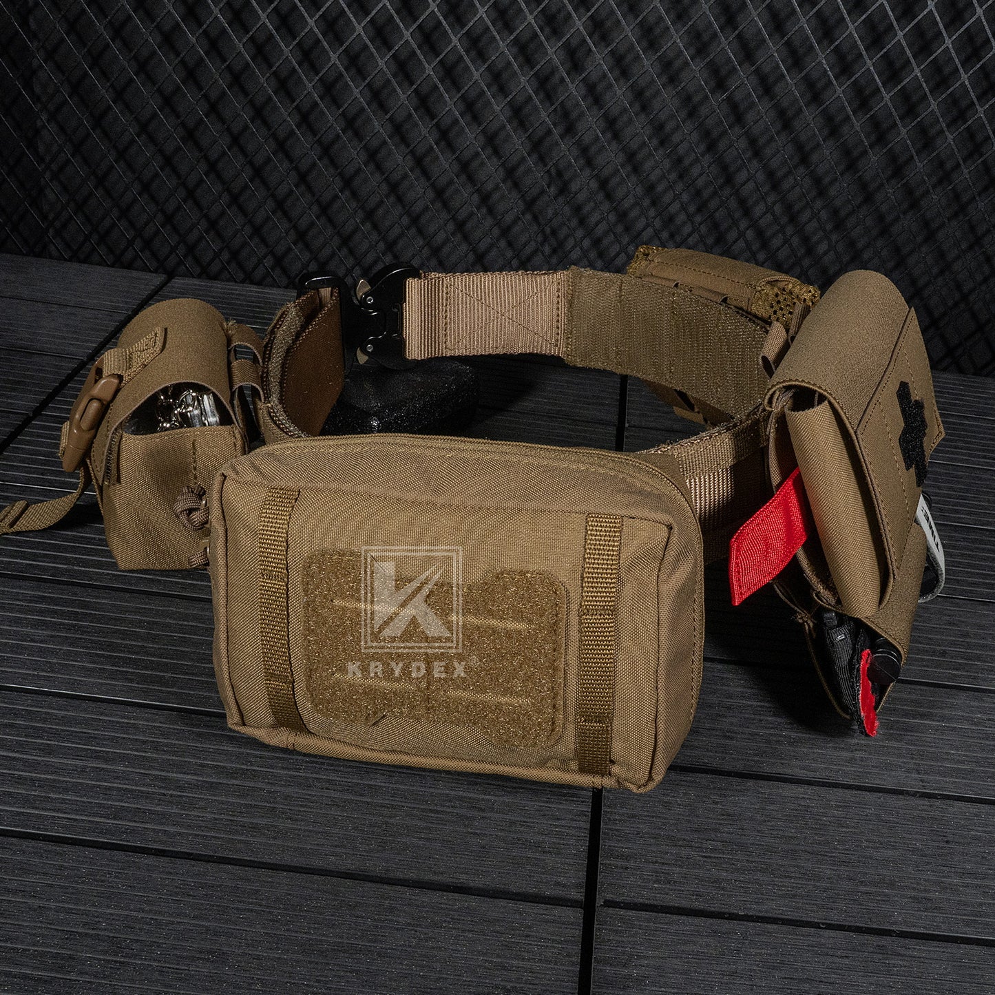 Krydex Tactical Tac MOLLE Pouch EDC GP Pouch Utility Compact Bag for Tactical Vest BackPack Patrol Belt