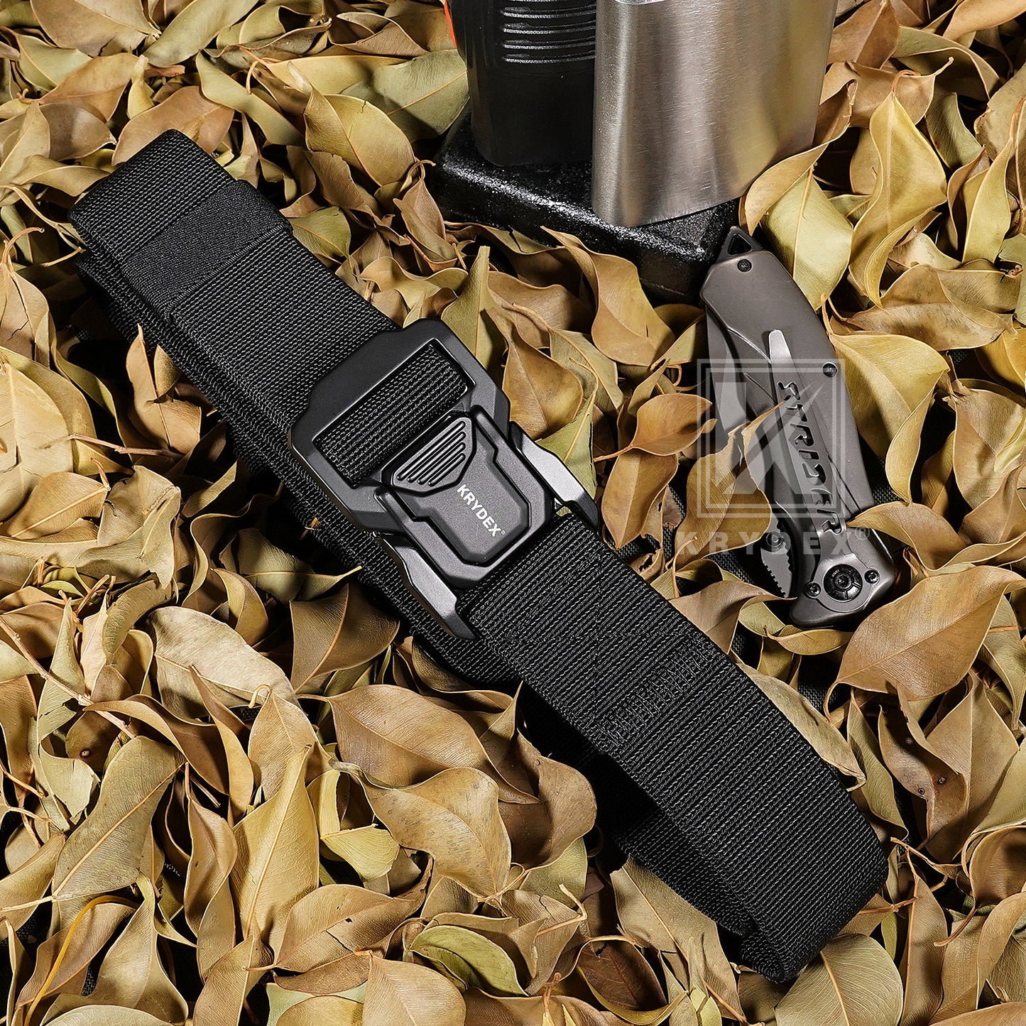 Krydex Tactical Belt 1.5" Stretch Nylon Rigger Belt with Quick Release Buckle Heavy Duty Jeans Chino Belt
