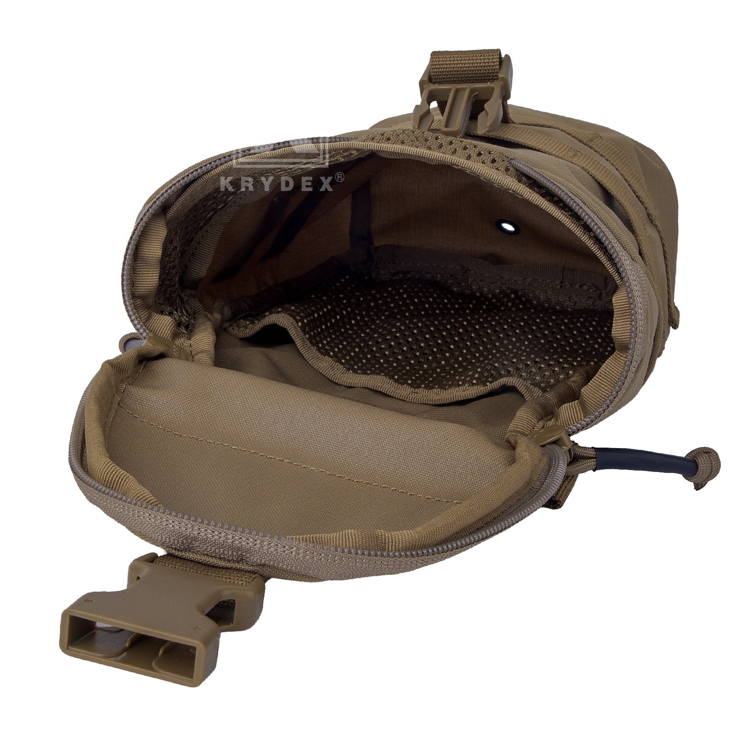 Krydex Tactical Zip Rip GP Pouch Vertical Utility Molle Medical Pouch Quick Access Side Pocket
