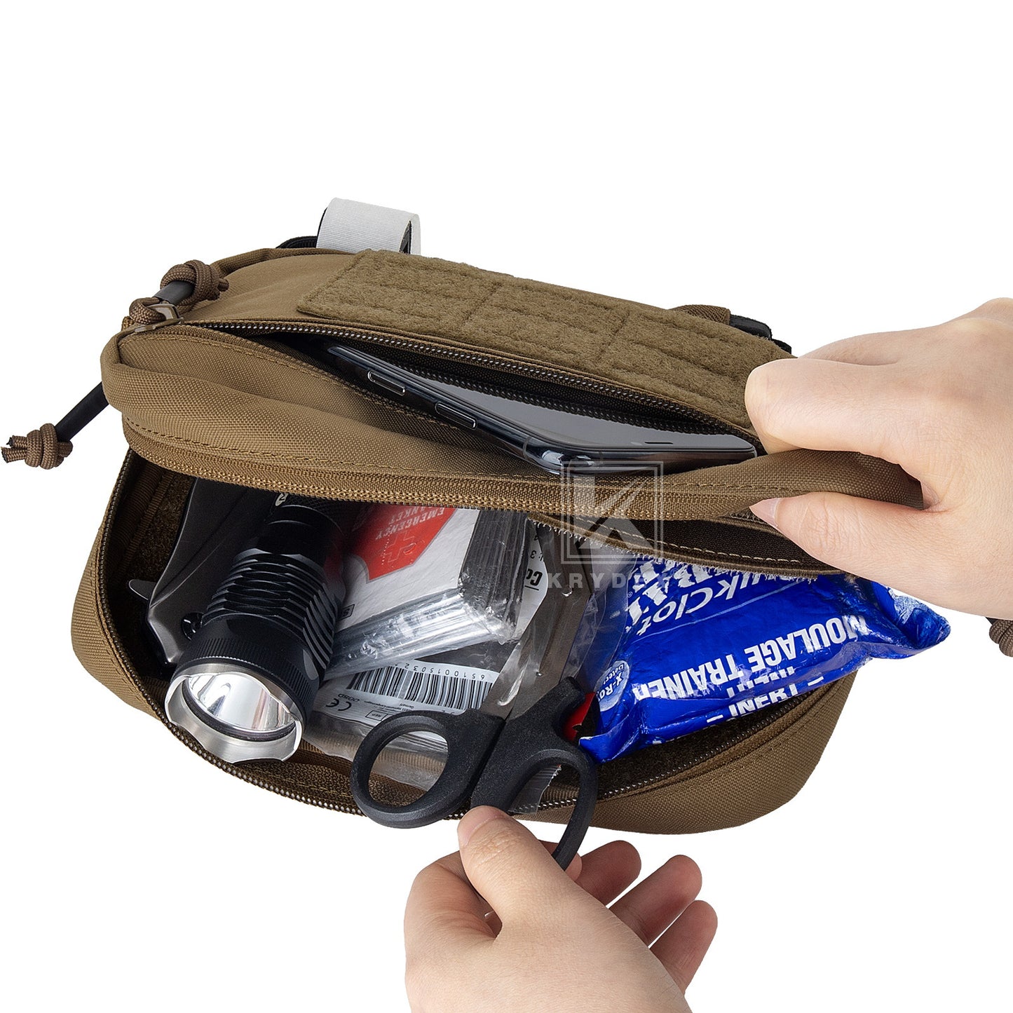 Krydex Tactical Drop GP Pouch 8"x5" Belt Utility Pouch Medical Tourniquet Pouch