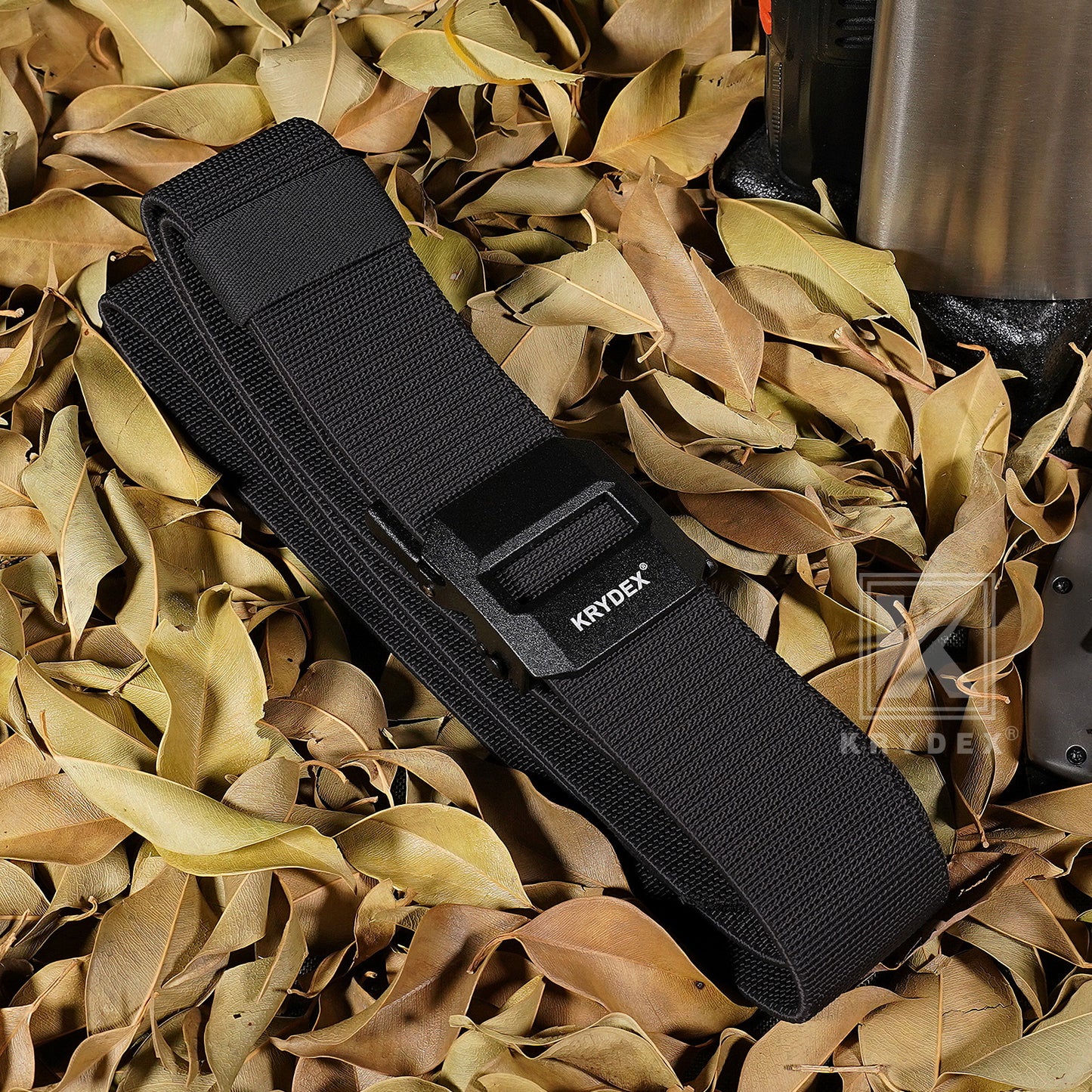 Krydex 1.5" Tactical Belt No Hole Auto-Locking Duty Work Belt Nylon Stretch EDC Belt
