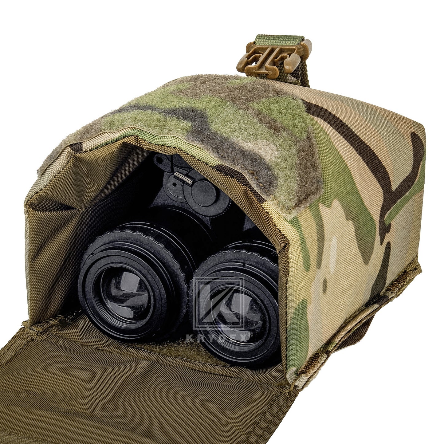 Krydex Tactical NVG Pouch MOLLE Belt NVG 14 Padded Goggle Carrying Case Bag