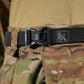 Krydex Tactical Belt 1.5" Stretch Nylon Rigger Belt with Quick Release Buckle Heavy Duty for Work EDC Outdoor Duty Belt