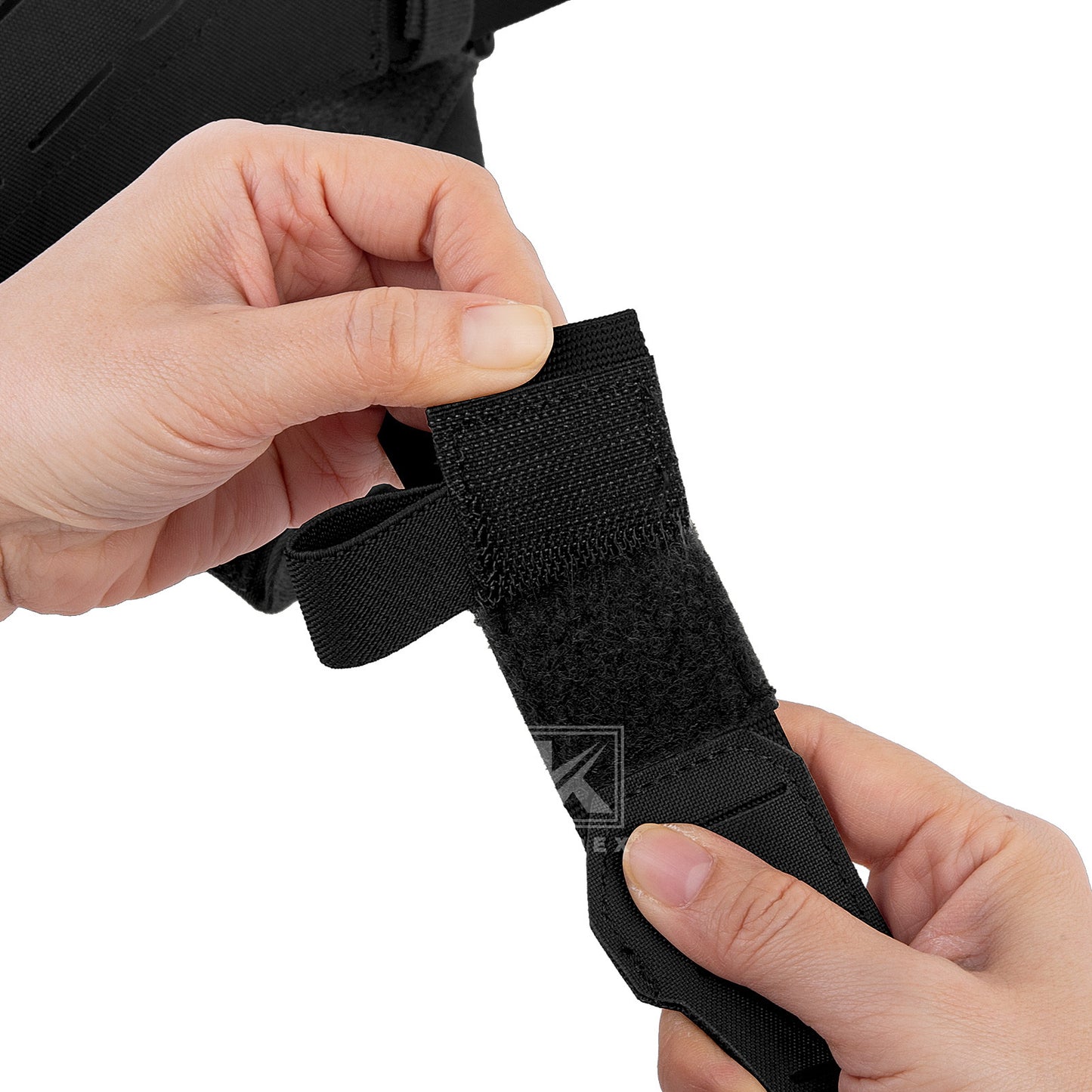 Krydex Tactical Chest Rig Shoulder Strap with Back MOLLE Panel Add-on Loading System