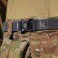 Krydex Tactical Belt 1.5" Stretch Nylon Rigger Belt with Quick Release Buckle Heavy Duty for Work EDC Outdoor Duty Belt
