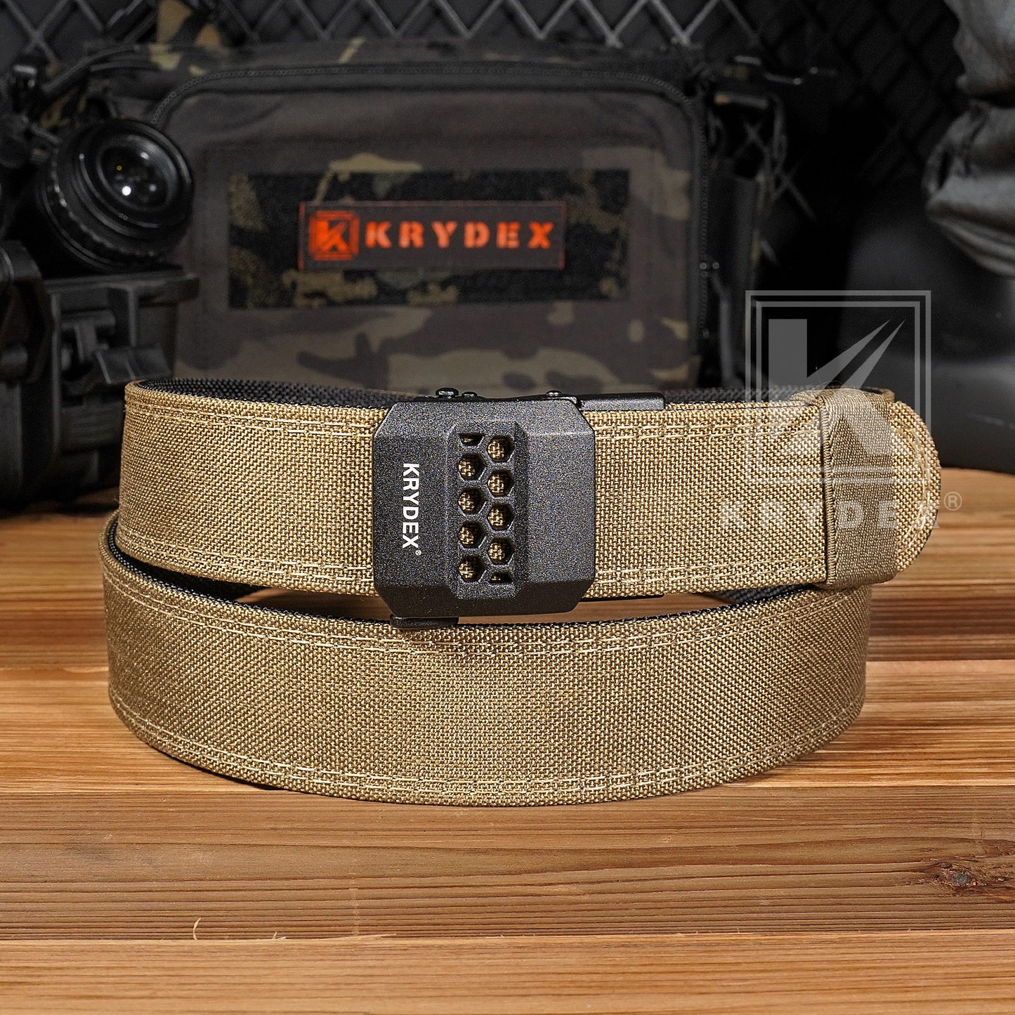Krydex Tactical Belt 1.5" Heavy Duty EDC Gun Belt Rigid Nylon CCW Belt Quick Release No Sag Belt
