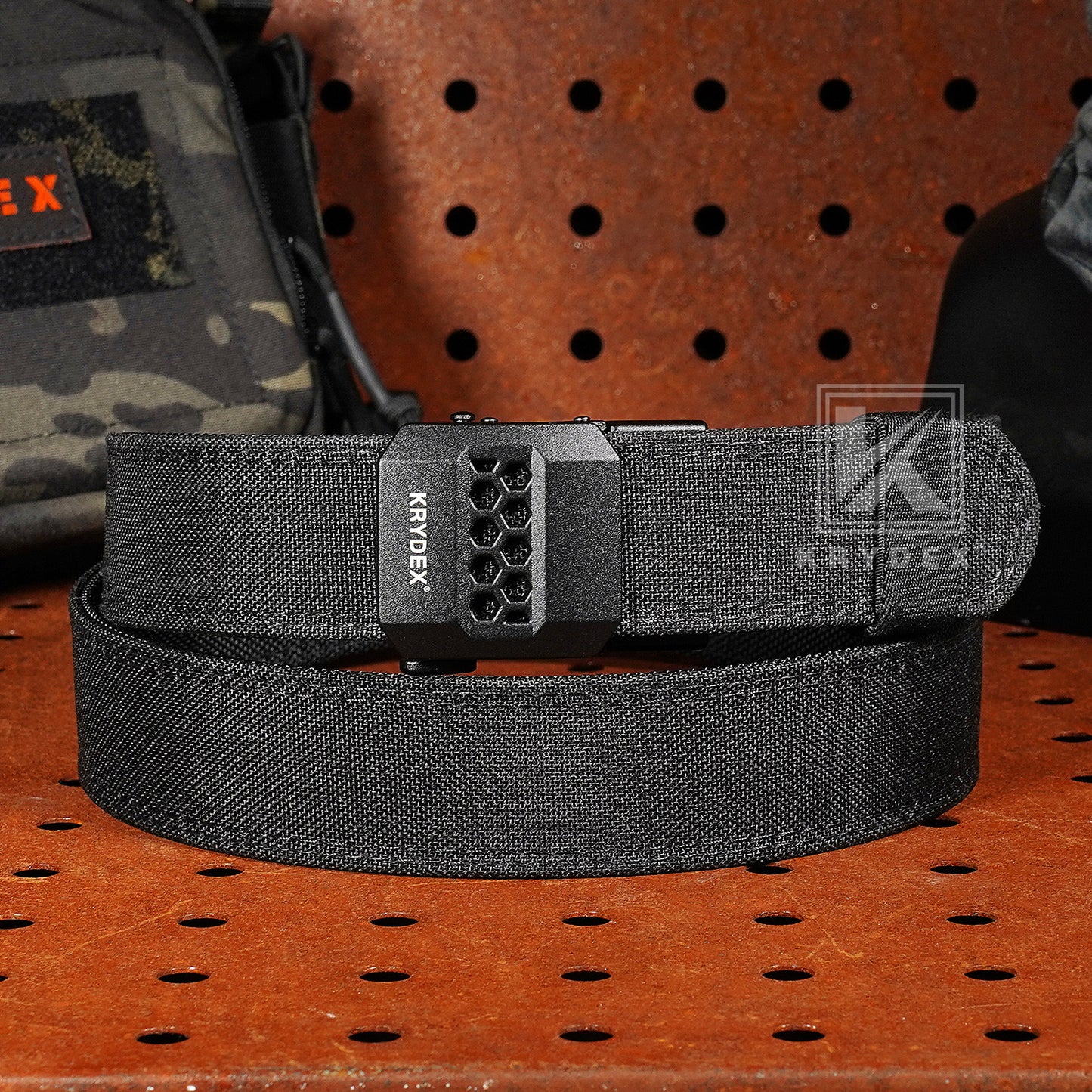 Krydex Tactical Belt 1.5" Heavy Duty EDC Gun Belt Rigid Nylon CCW Belt Quick Release No Sag Belt