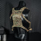 Krydex Tactical Chest Rig Shoulder Strap with Back MOLLE Panel Add-on Loading System