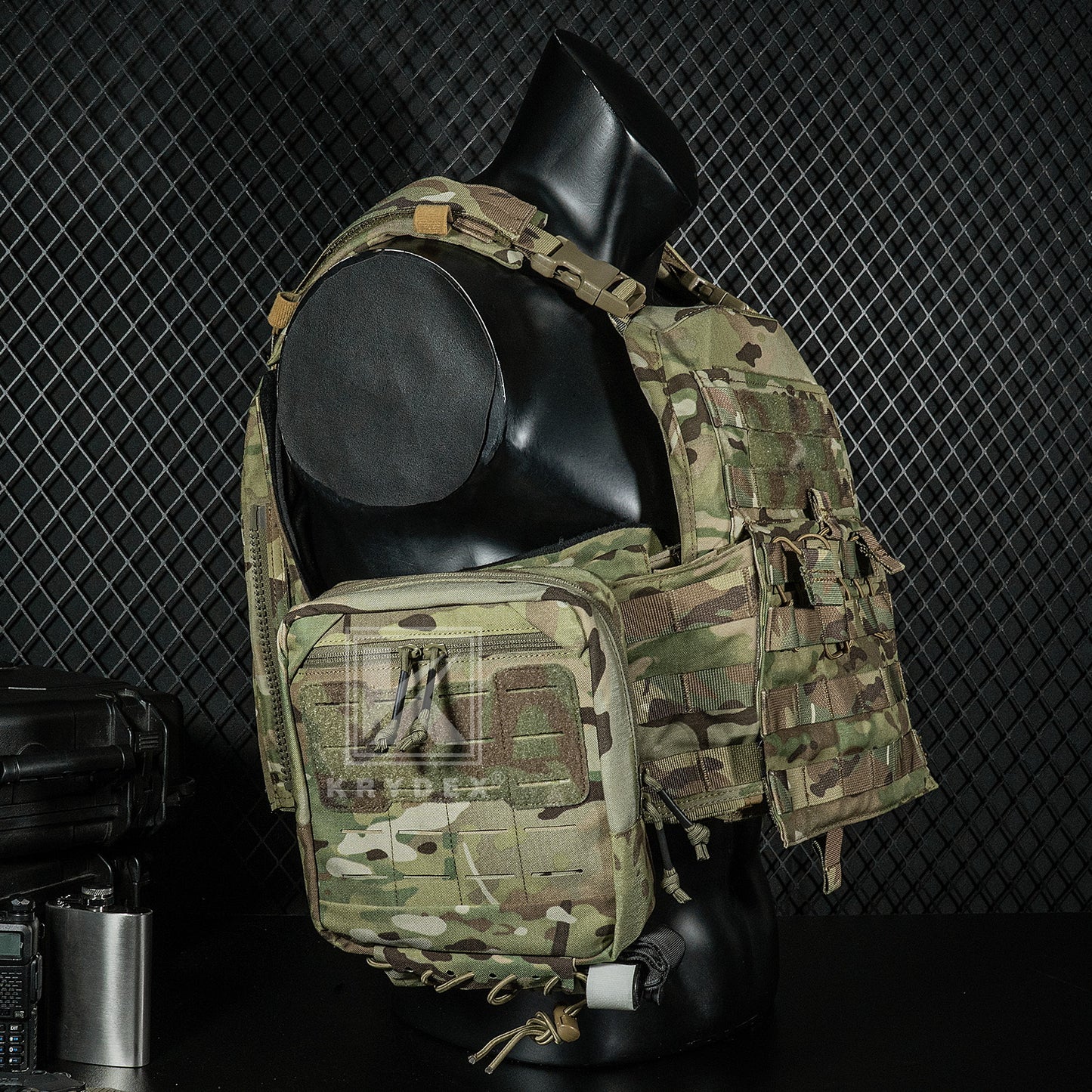 Krydex Tactical 8x7 Admin Pouch MOLLE Low Profile Modular Medic Pouch Tourniquet Holder