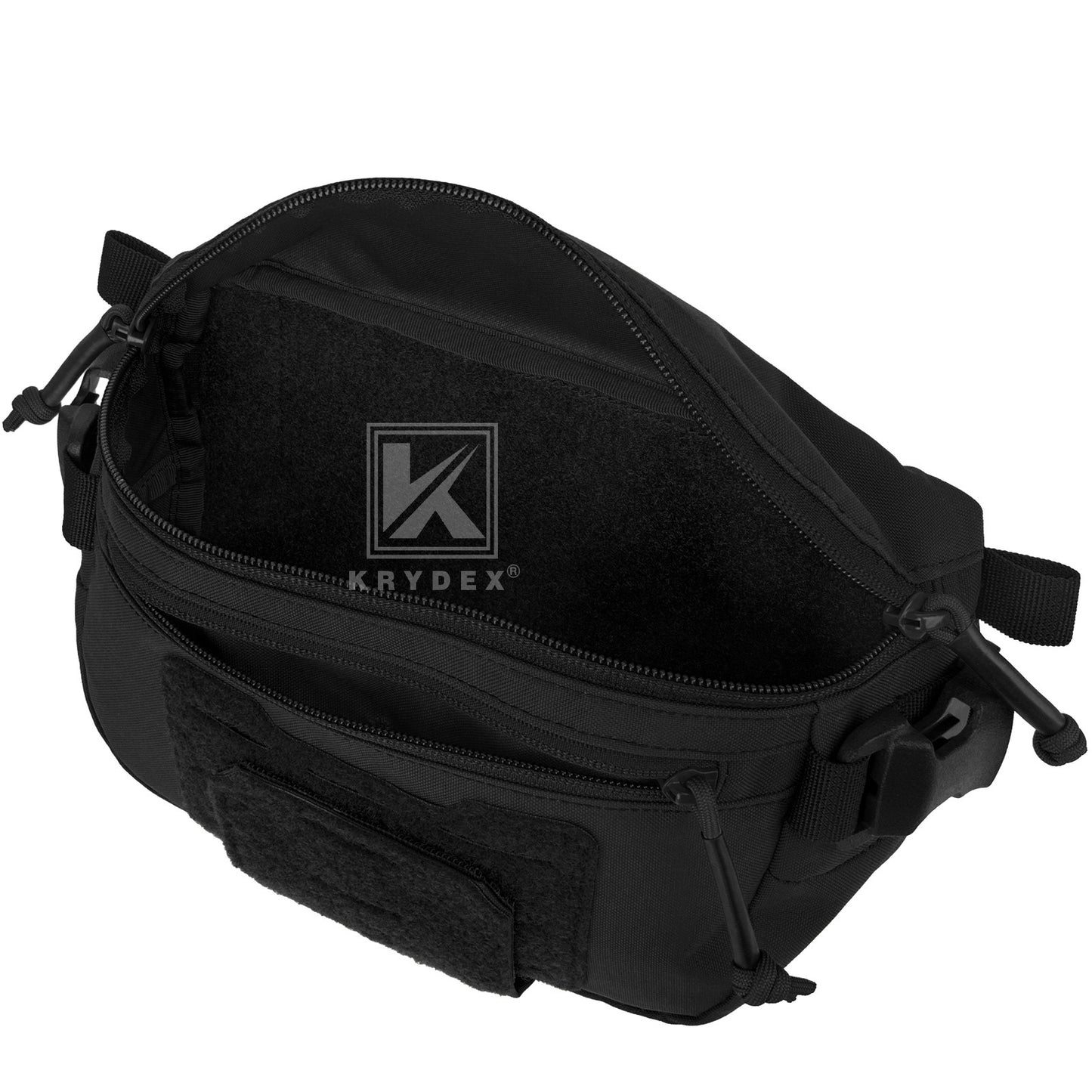 Krydex Tactical Hanger Pouch 3-in-1 Convertible Dangler Carrier Drop Pouch Multi-Function Sling Bag/Waist Fanny Pack/Lower Abdominal Pouch for Plate Carrier