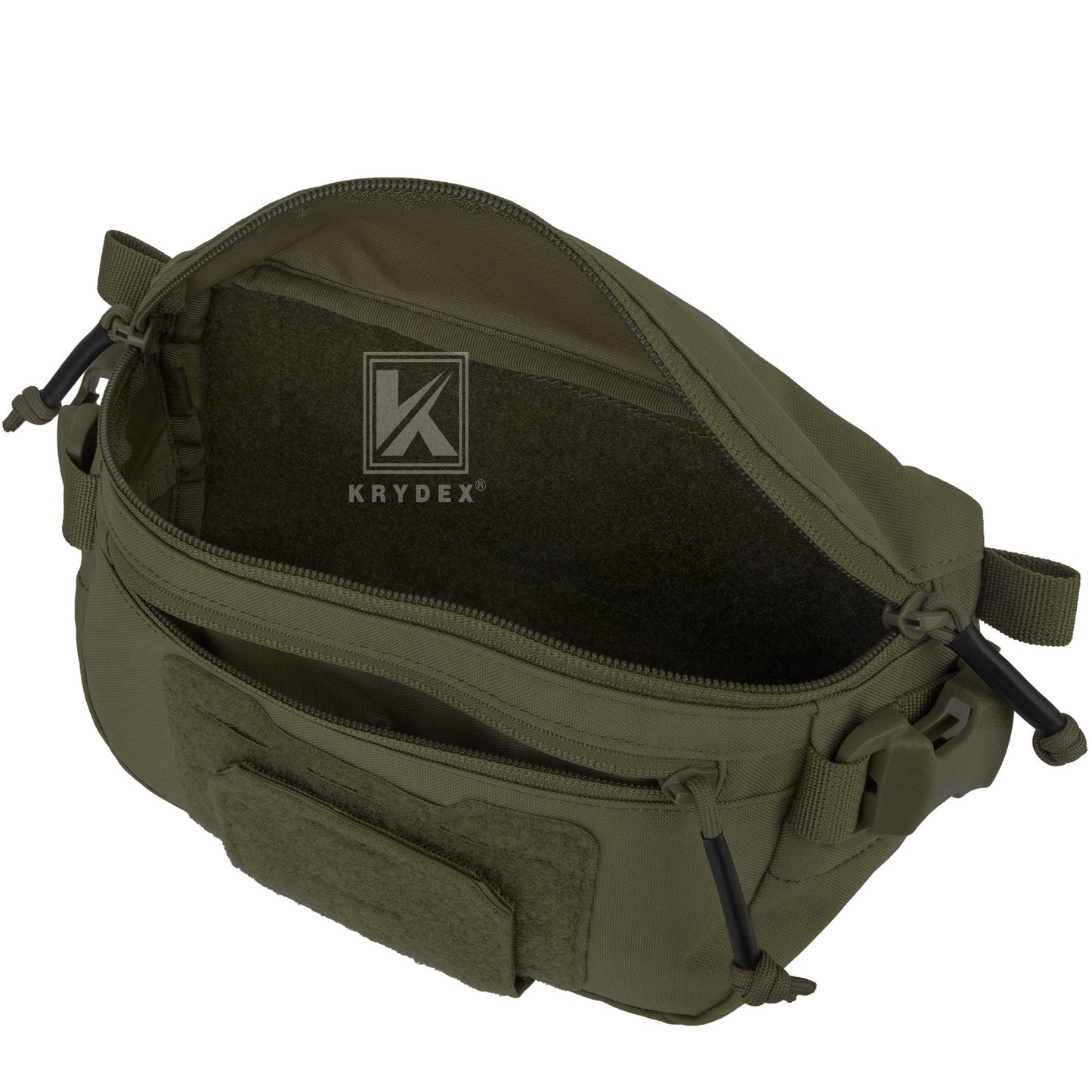 Krydex Tactical Hanger Pouch 3-in-1 Convertible Dangler Carrier Drop Pouch Multi-Function Sling Bag/Waist Fanny Pack/Lower Abdominal Pouch for Plate Carrier