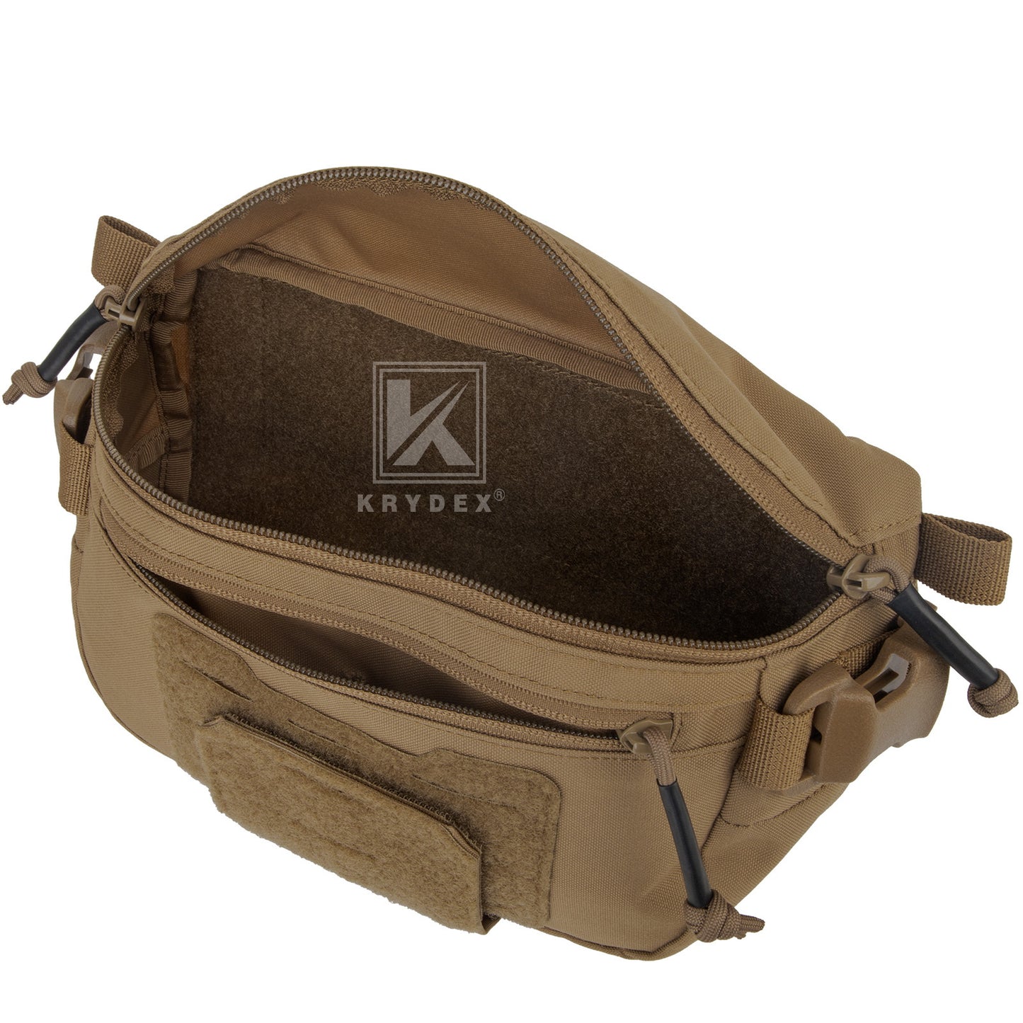 Krydex Tactical Hanger Pouch 3-in-1 Convertible Dangler Carrier Drop Pouch Multi-Function Sling Bag/Waist Fanny Pack/Lower Abdominal Pouch for Plate Carrier