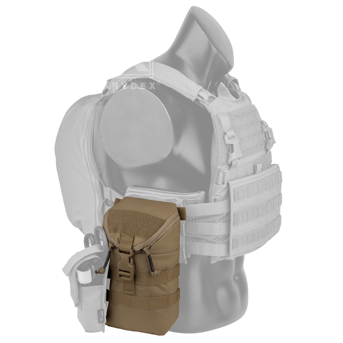 Krydex Tactical Zip Rip GP Pouch Vertical Utility Molle Medical Pouch Quick Access Side Pocket