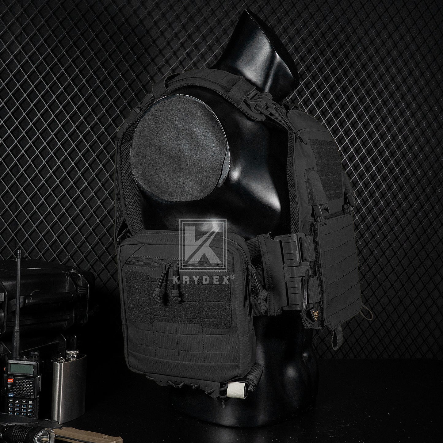 Krydex Tactical 8x7 Admin Pouch MOLLE Low Profile Modular Medic Pouch Tourniquet Holder
