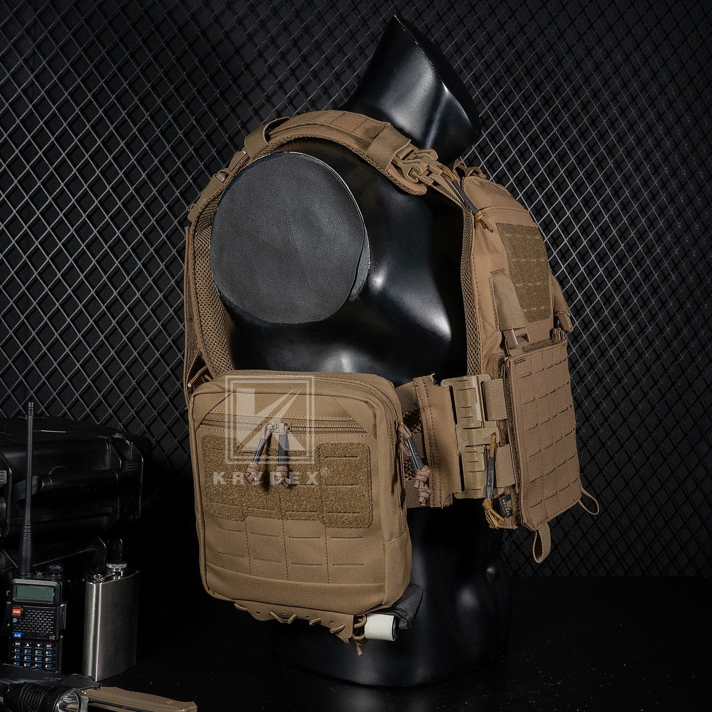 Krydex Tactical 8x7 Admin Pouch MOLLE Low Profile Modular Medic Pouch Tourniquet Holder