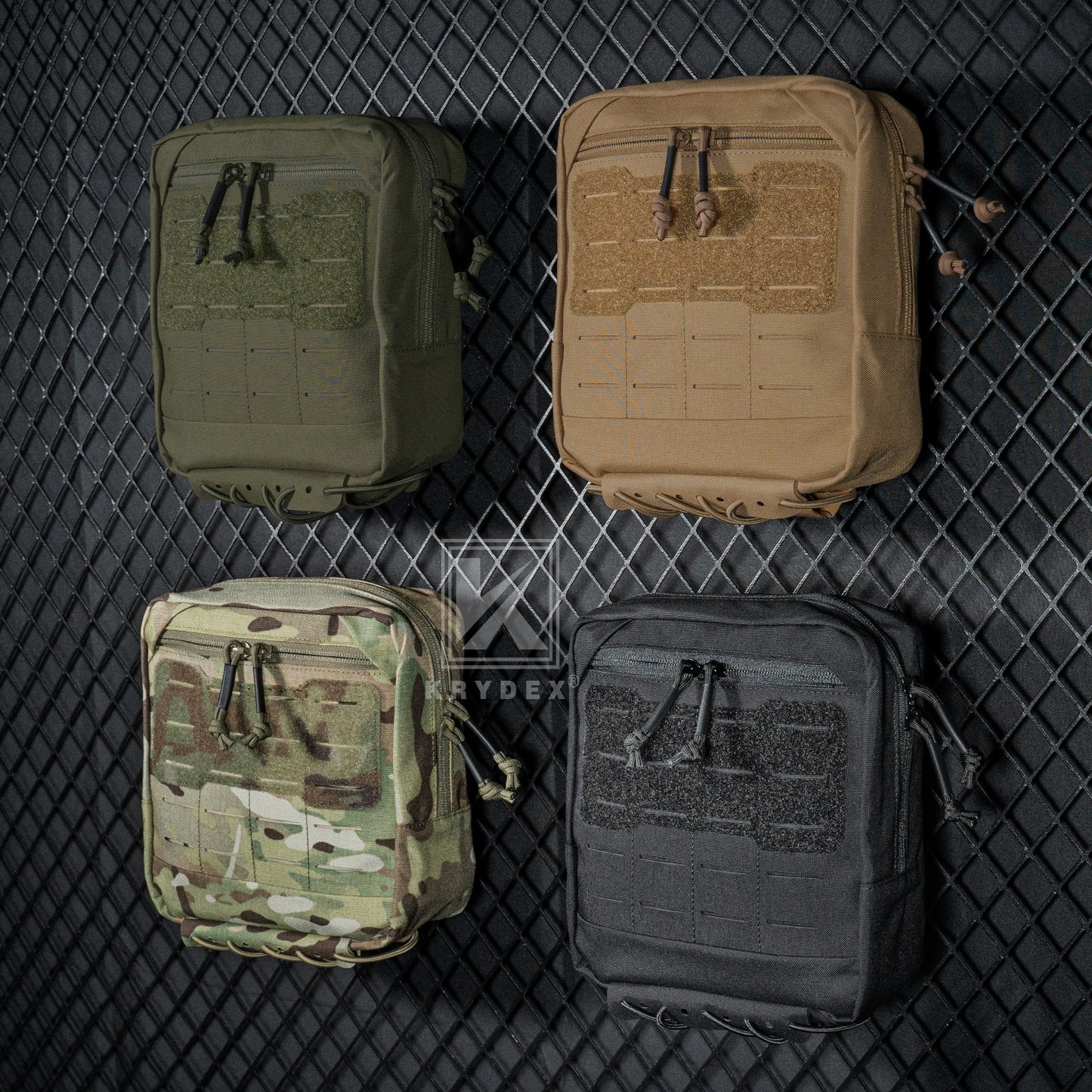 Krydex Tactical 8x7 Admin Pouch MOLLE Low Profile Modular Medic Pouch Tourniquet Holder