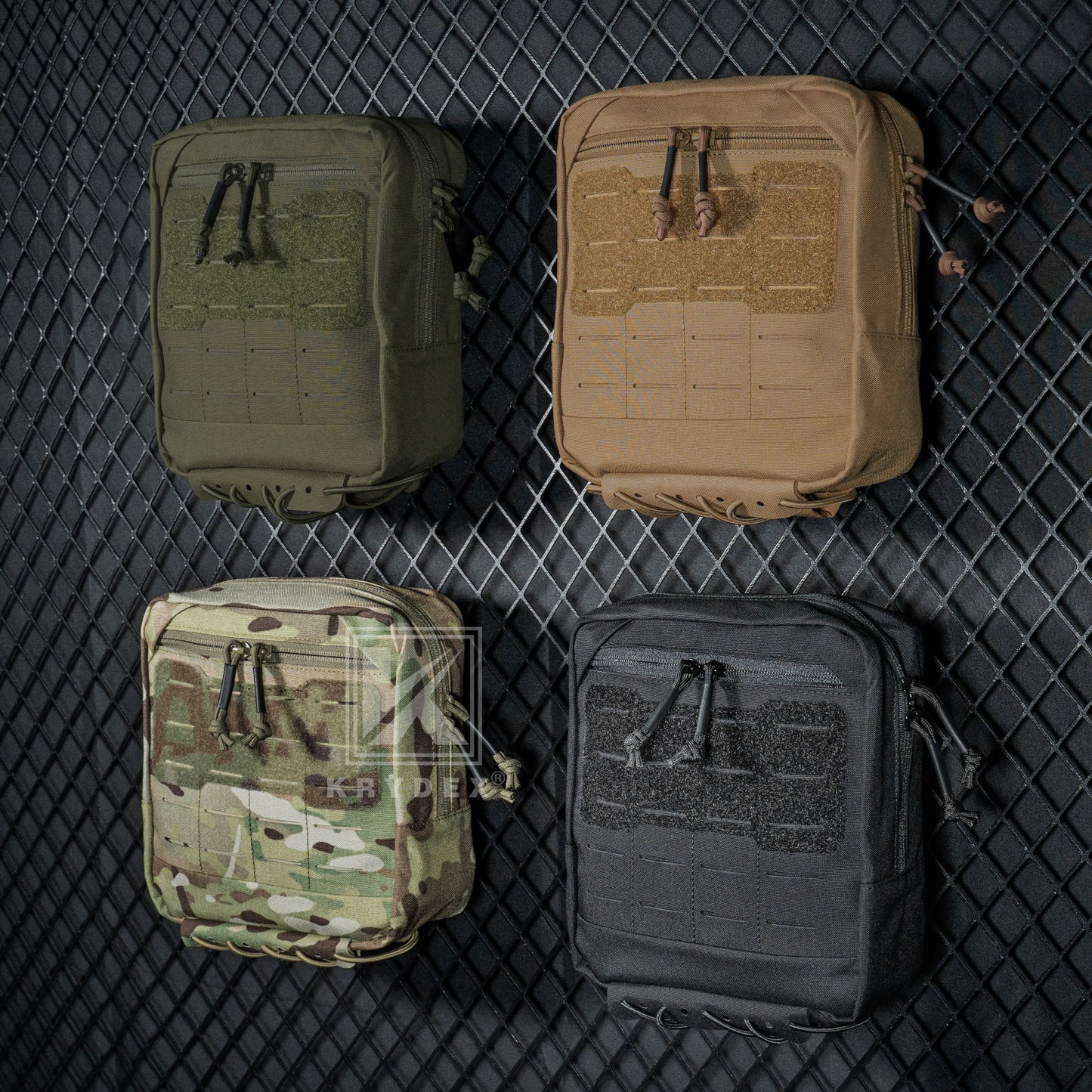Krydex Tactical 8x7 Admin Pouch MOLLE Low Profile Modular Medic Pouch Tourniquet Holder