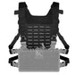 Krydex Tactical Chest Rig Shoulder Strap with Back MOLLE Panel Add-on Loading System