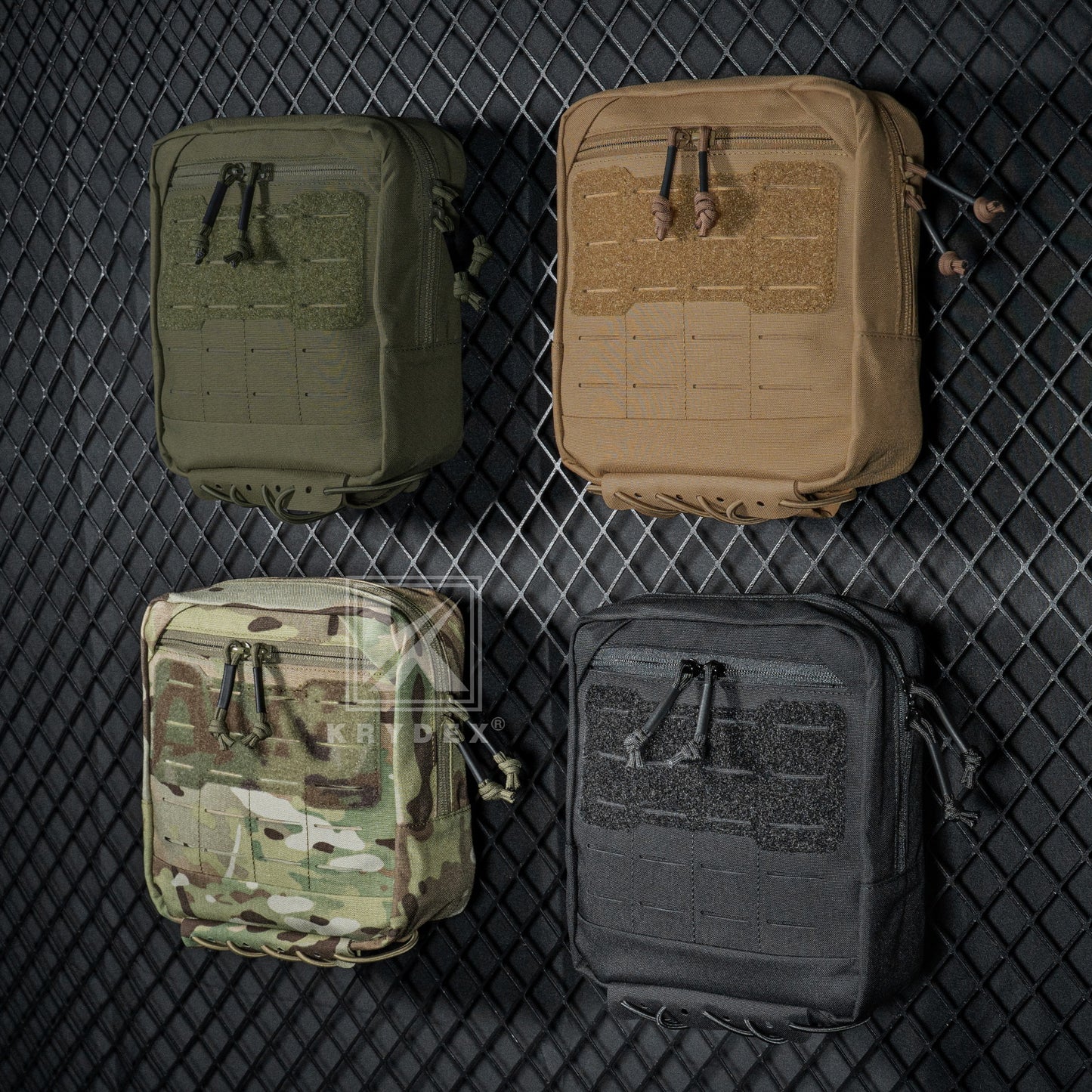 Krydex Tactical 8x7 Admin Pouch MOLLE Low Profile Modular Medic Pouch Tourniquet Holder
